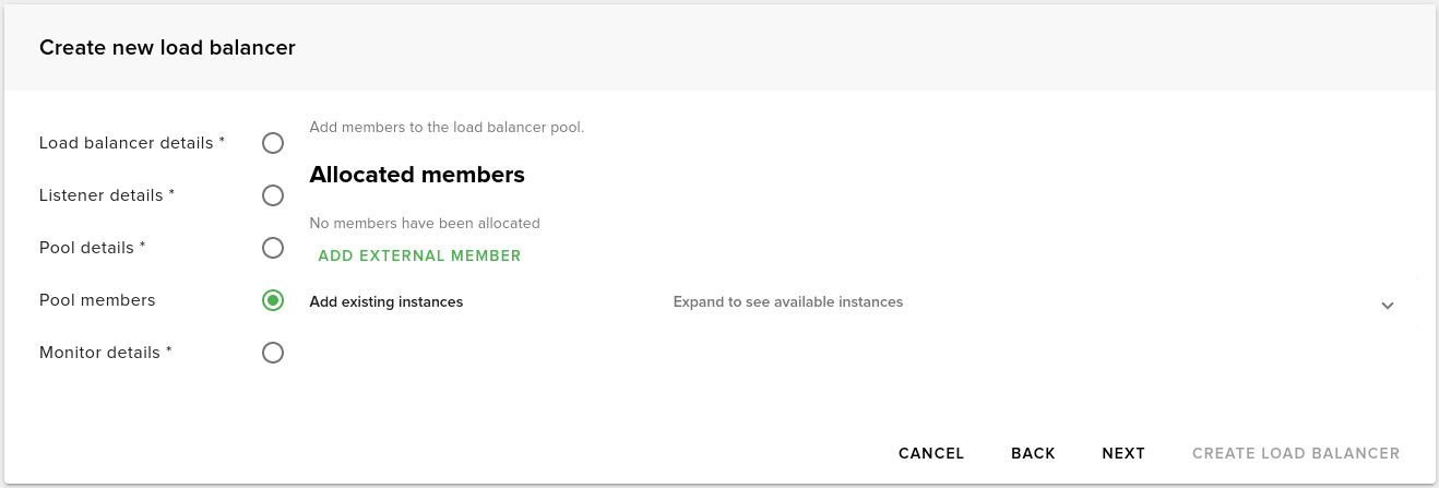New Pool Members End-user / Cloud / Load Balancers — Fleio 2025.12 documentation
