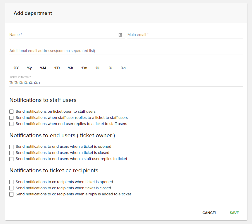 Support ticket system — Fleio 2026.02 documentation