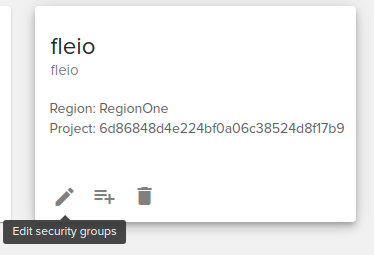 Staff / Cloud / Security groups — Fleio 2026.03 documentation
