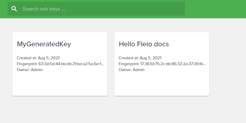 Staff / Cloud / SSH Keys — Fleio 2026.03 documentation